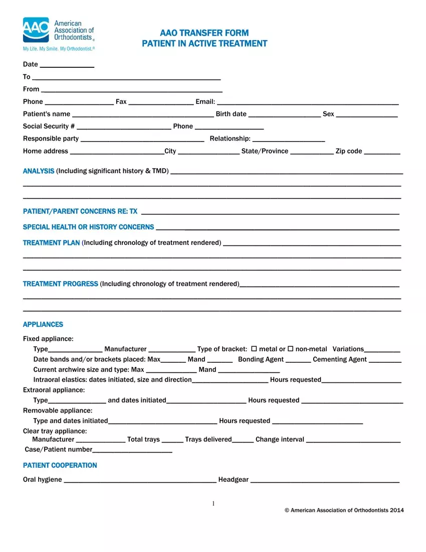 Aao Transfer Form 2023 Printable Forms Free Online