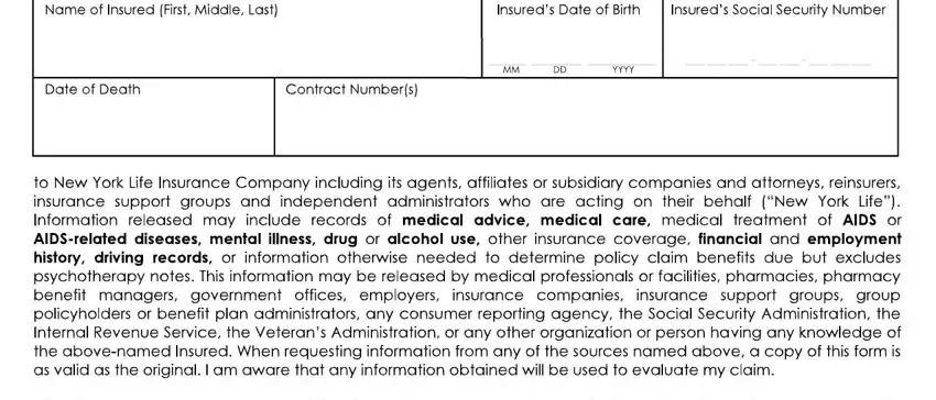 part 4 to completing aarp life claim form