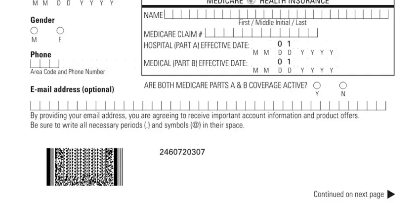 Filling out aarp supplement form step 2