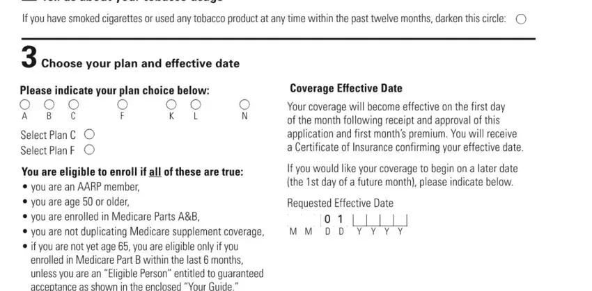 Finishing aarp supplement form part 3