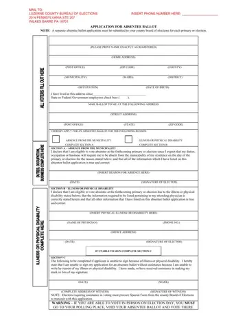 Absentee Ballot Note Form Preview