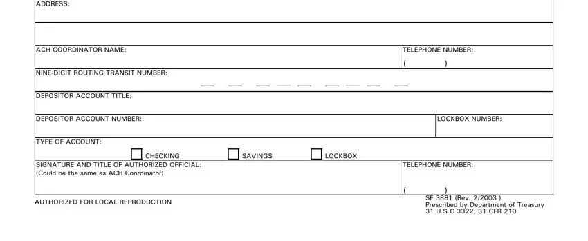 Finishing blank printable ach form pdf part 2