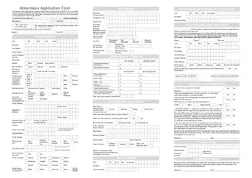 Ackermans Account Form Preview