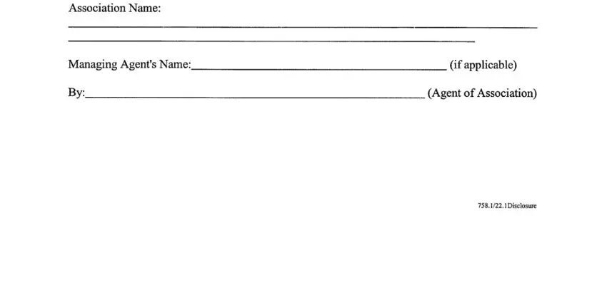 step 4 to filling out 22 1 condo disclosure form illinois