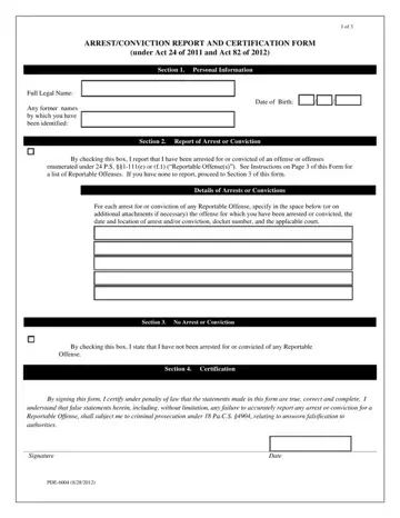 Act 24 Pde 6004 Form Preview