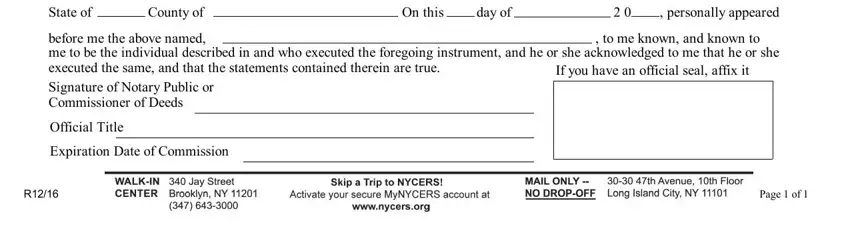 step 3 to filling out dmv nyc address change