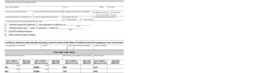 Entering details in adm399 part 3