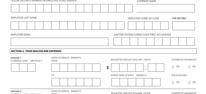 adp fsa claim form blanks to consider