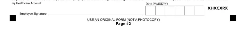 adp fsa claim form I hereby certify that  I have read, DateMMDDYY, XHXCXRX, EmployeeSignature, and USE AN ORIGINAL FORM NOT A fields to insert