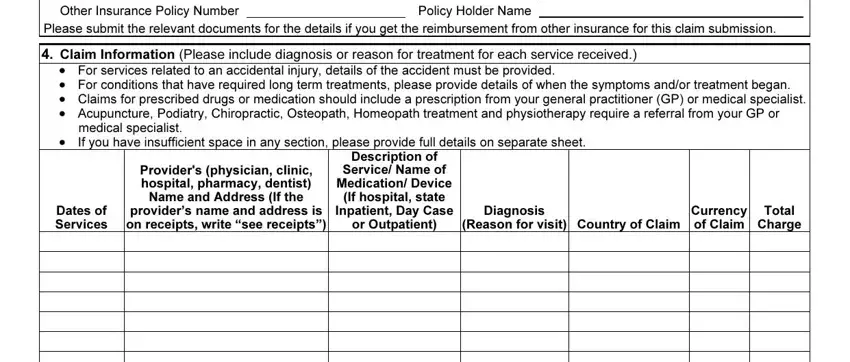 Finishing aetna dental reimbursement form part 2