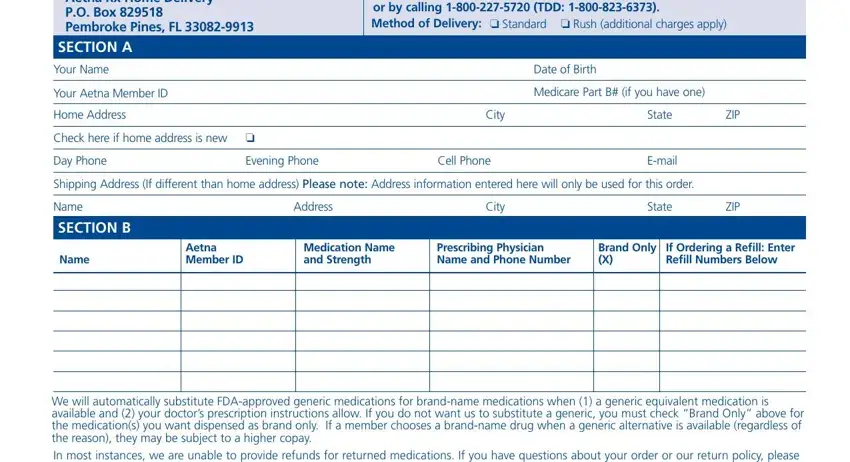 example of blanks in aetna order form