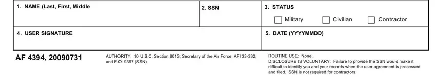 dd form 4394 gaps to complete