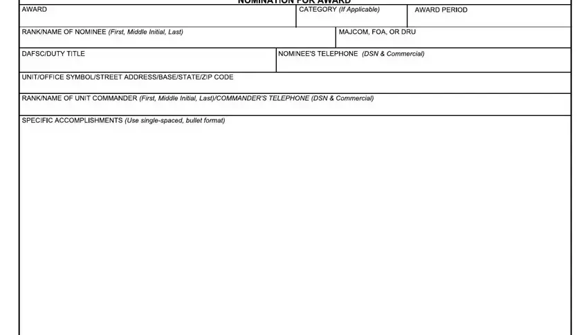 step 1 to writing form 1206