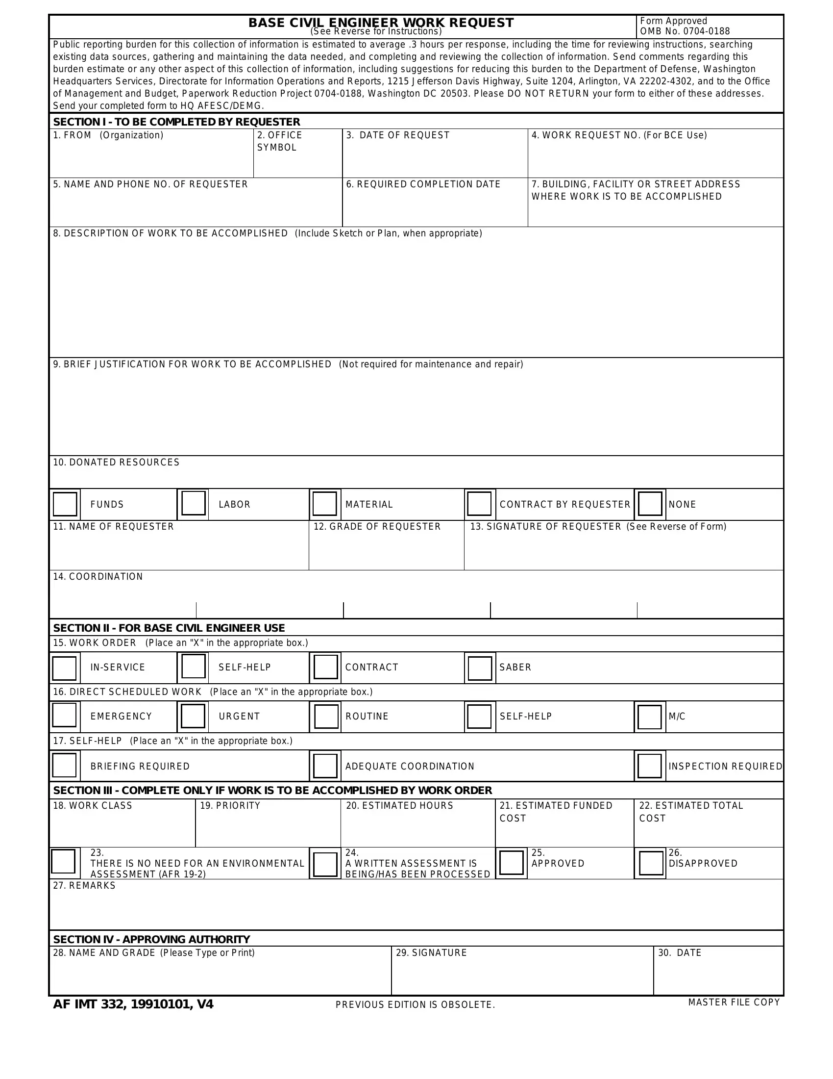 U S Government PDF Forms Fillable And Printable