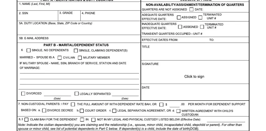 portion of gaps in dd form 594