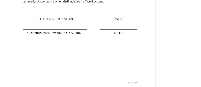 stage 4 to filling out writing a federal affirmative action plan