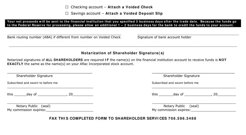 Entering details in aflacgroup com claim forms direct deposit step 2