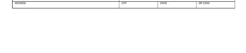 aflac wellness forms ADDRESS, CITY, STATE, and ZIP CODE blanks to fill