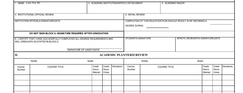 step 1 to writing rotc form 48