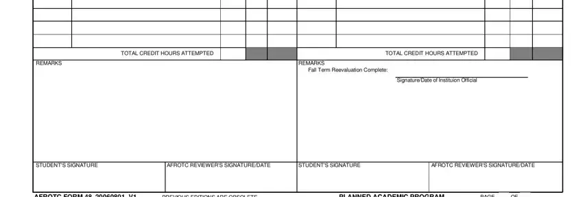 Filling out rotc form 48 part 2