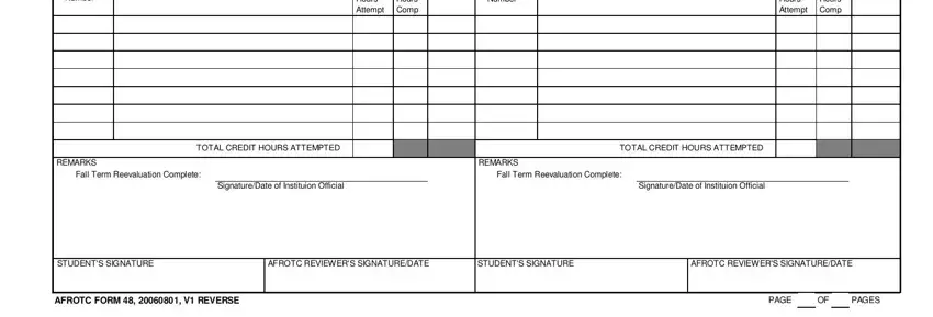 stage 4 to completing rotc form 48