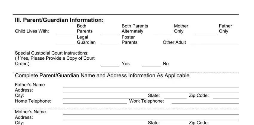 part 4 to filling out Agora Enrollment Forms Packet