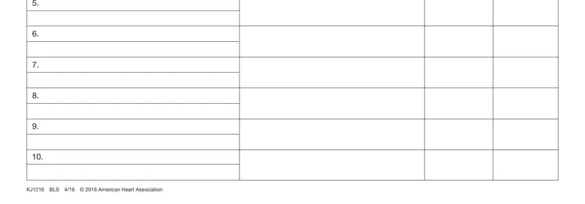 Entering details in basic life support roster part 4