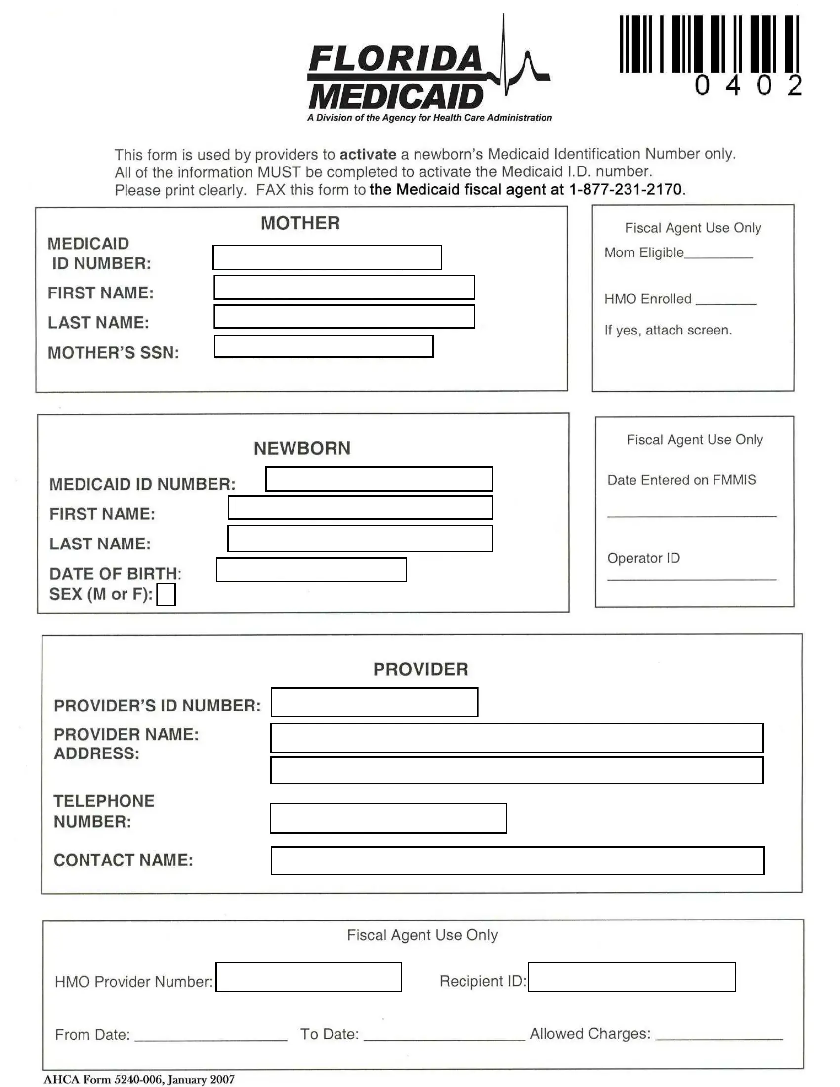 Ahca Form 5240 006 Fill Out Printable PDF Forms Online Ahca Form 5240 006 Fill Out Printable PDF Forms Online