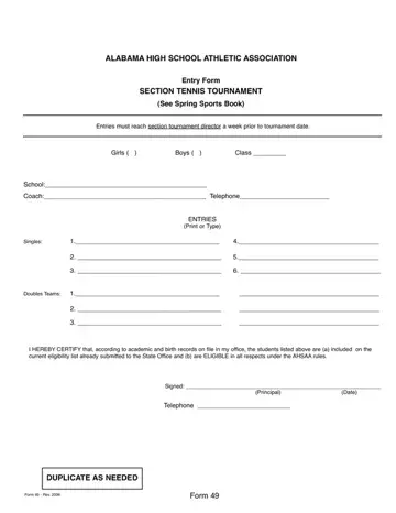 Ahsaa Form 49 Preview