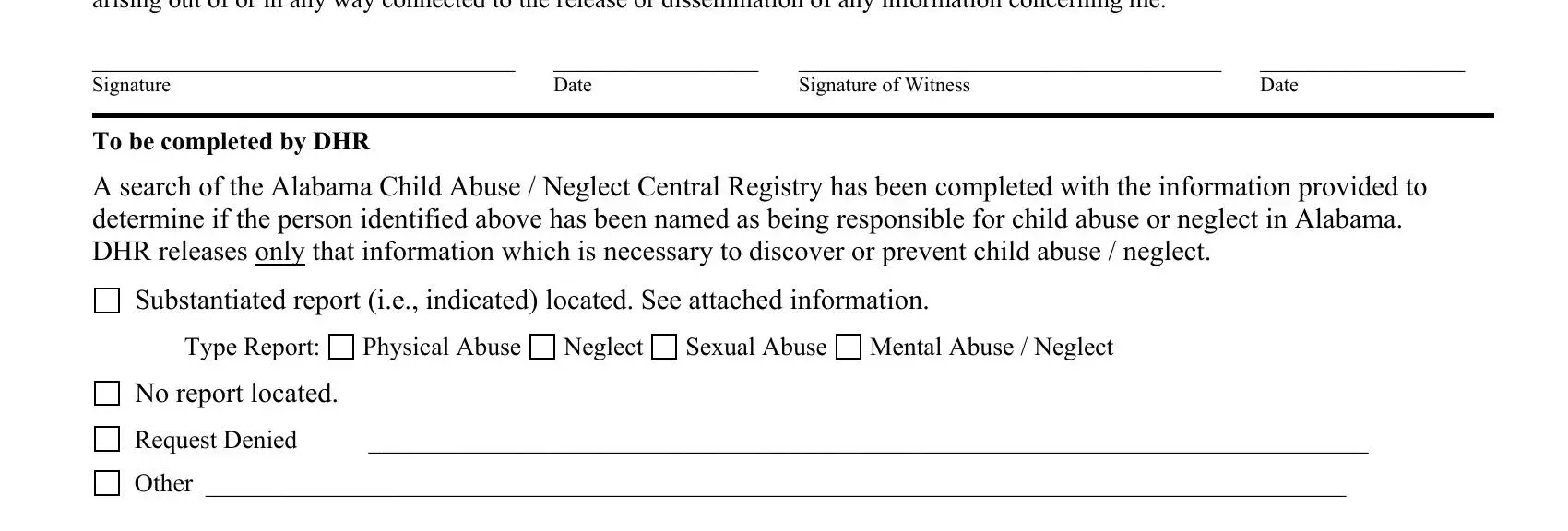 part 3 to entering details in alabama child abuse registry