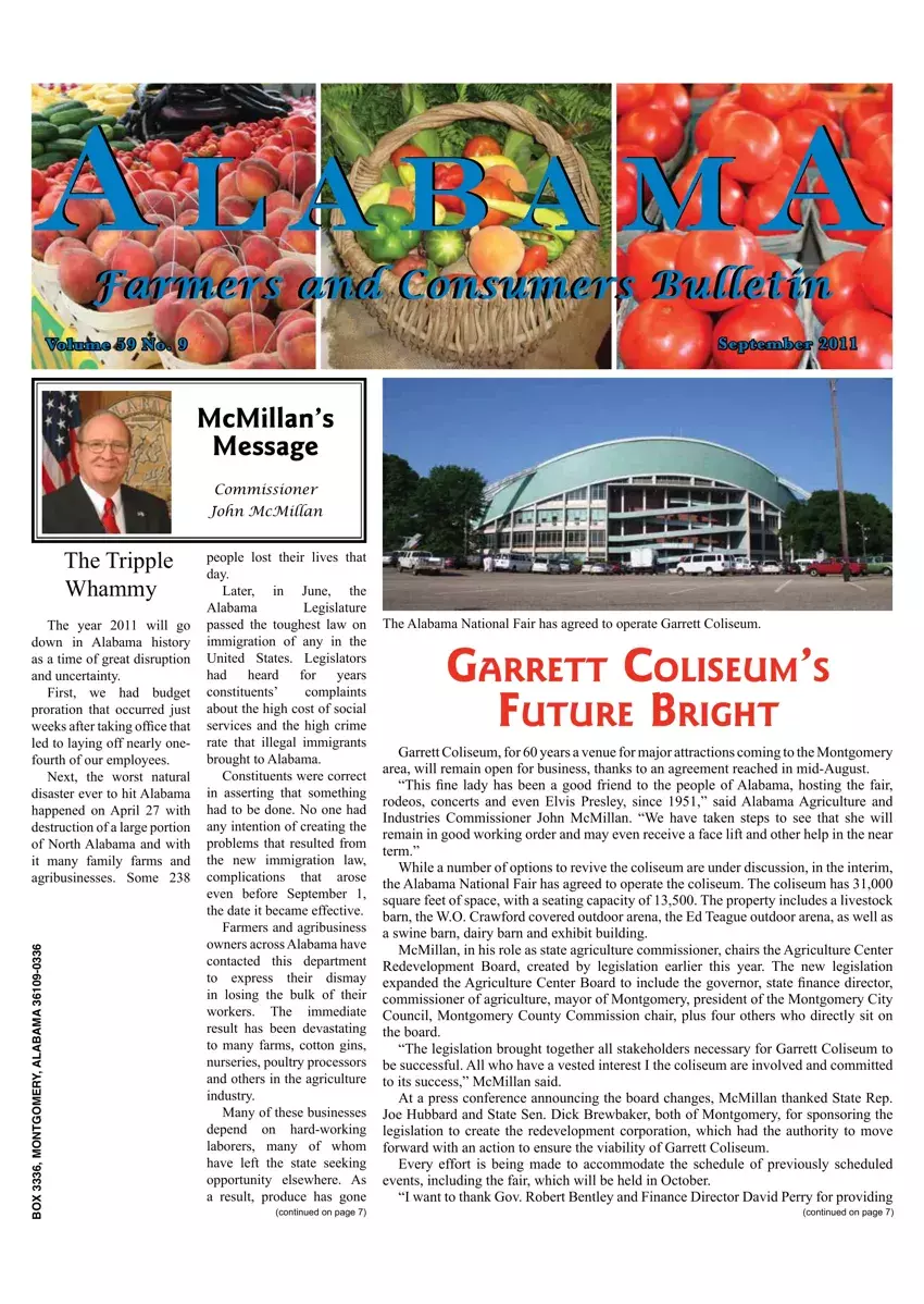 Alabama Farmers Bulletin first page preview