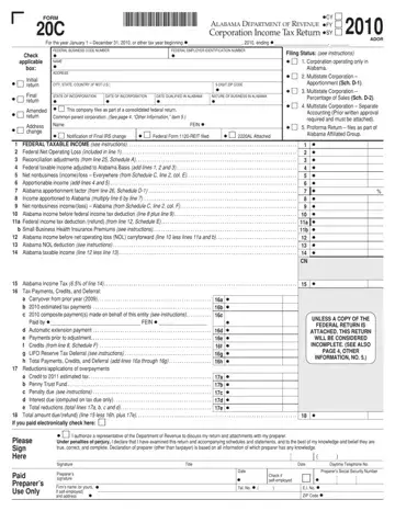 Alabama Form 20C Preview