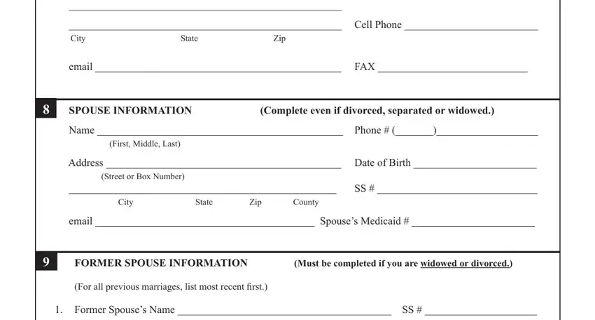 Completing form 211 alabama medicaid step 4