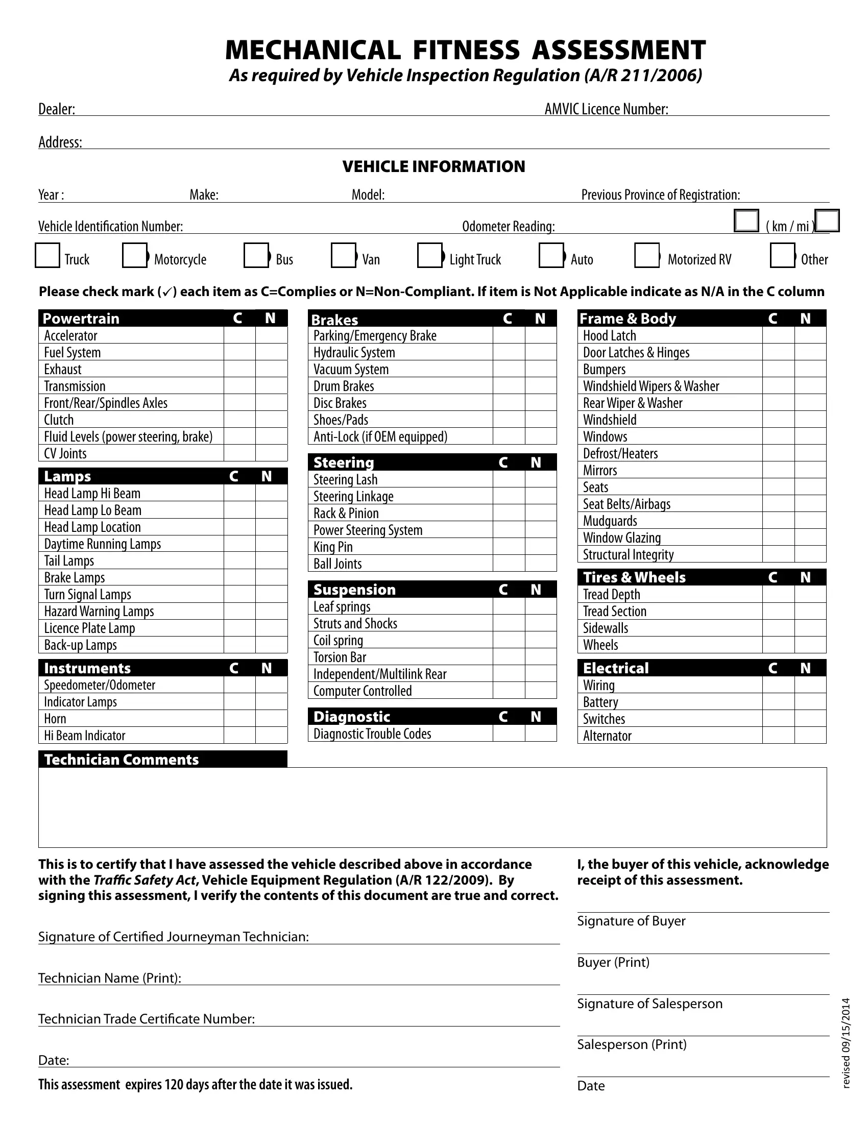 Alberta Insurance Inspection PDF Form FormsPal