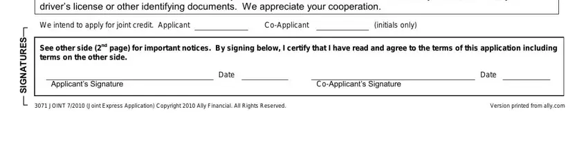 step 3 to finishing ally credit application download