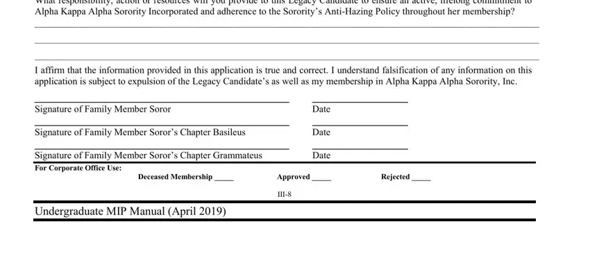 step 2 to filling out Alpha Kappa Undergraduate Membership