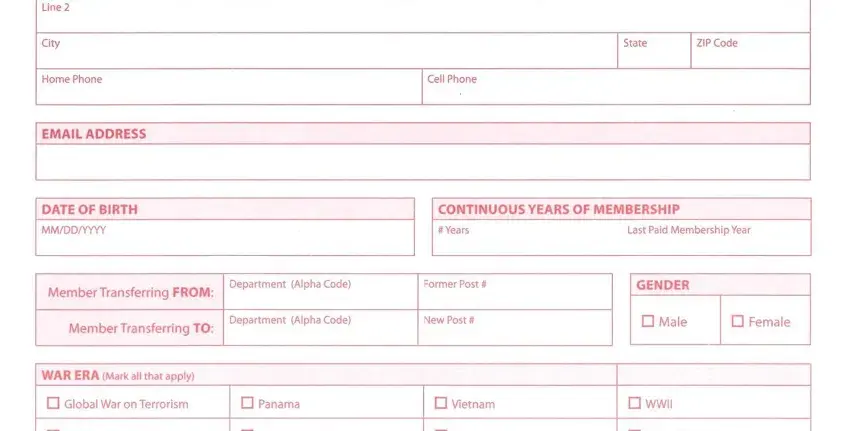 part 2 to entering details in change american legion post