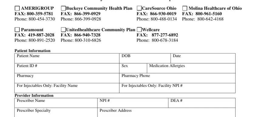 entering details in amerigroup online prior authorization part 1