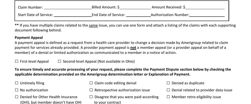 Finishing amerigroup reconsideration form 2019 part 2