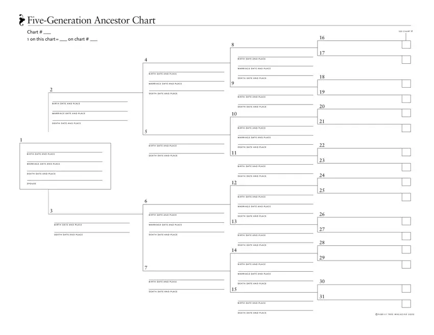 Ancestor Chart first page preview
