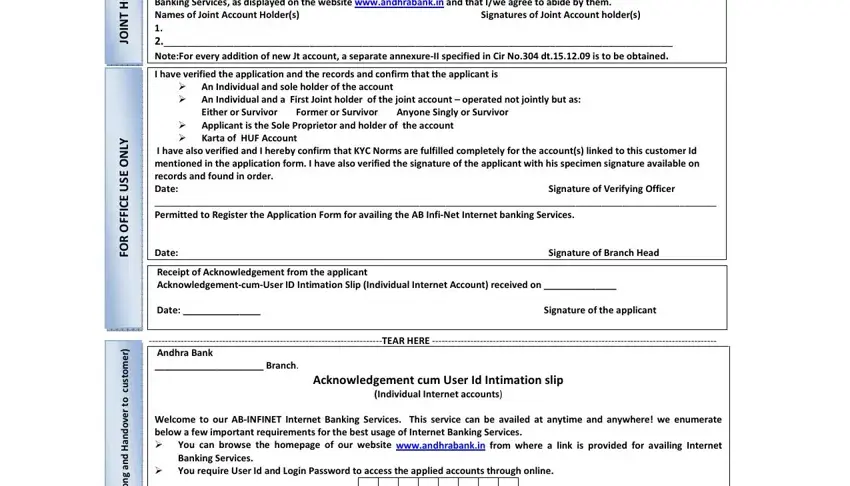 step 2 to entering details in andhra bank account opening form pdf