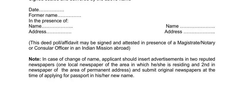 Filling in annexure e sample filled form part 2