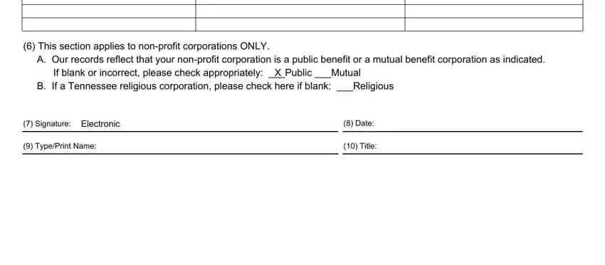 Filling in corporate annual report pdf step 2