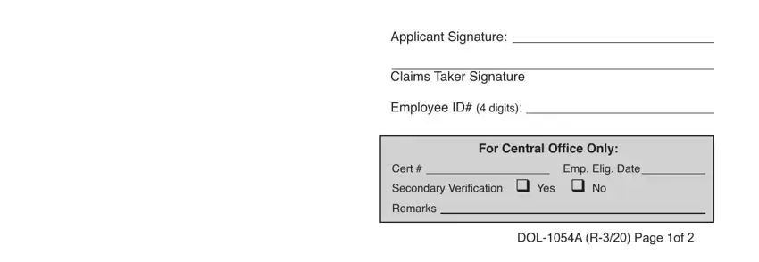 Filling out applicant status affidavit part 3