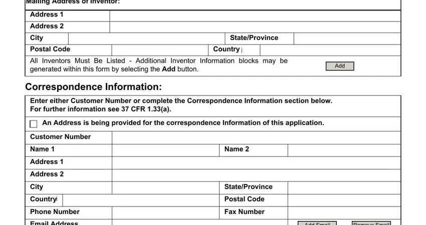 uspto web based application data sheet instructions  blanks to fill