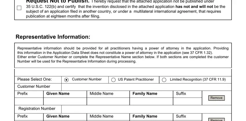 Finishing uspto web based application data sheet instructions stage 4