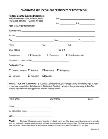 Application For Certificate Of Registration Form Preview