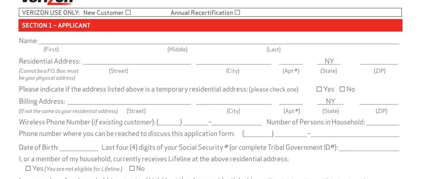 Application Verizon Lifeline ≡ Fill Out Printable Pdf Forms Online 6085