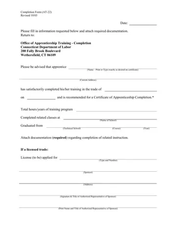 Apprenticeship Form Preview