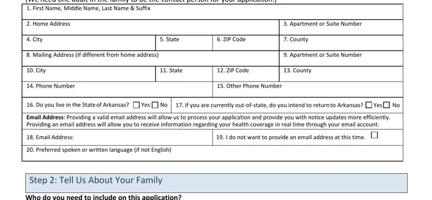 Finishing arkids application online stage 3